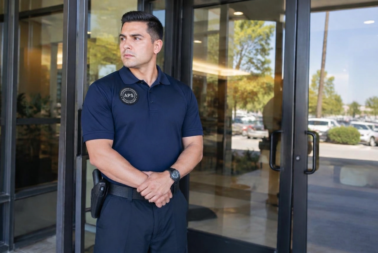 APS security officer at a commercial property