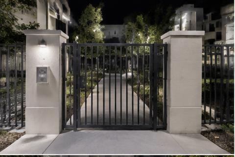 Illustrative checkpoint photo: Main pedestrian gate